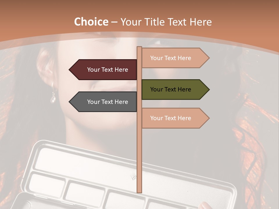 Salon Fashion Comb PowerPoint Template