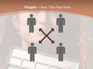 Salon Fashion Comb PowerPoint Template
