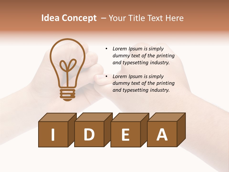 Small Childhood Looking PowerPoint Template