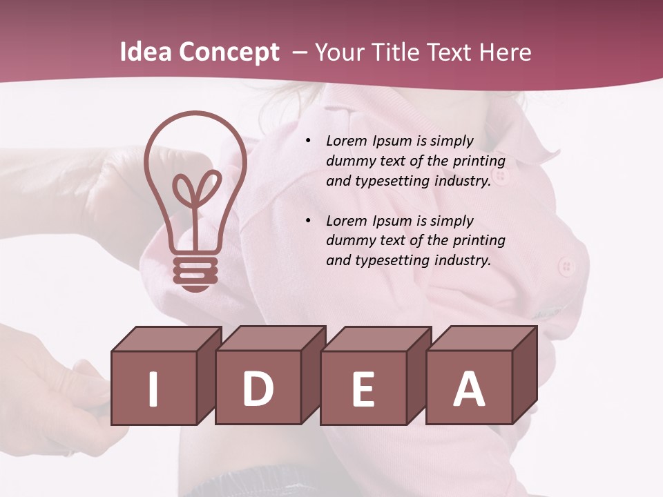 Patient Child Instrument PowerPoint Template