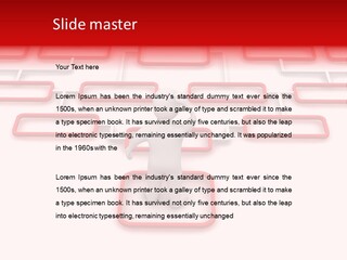 White Arrow Clipart PowerPoint Template