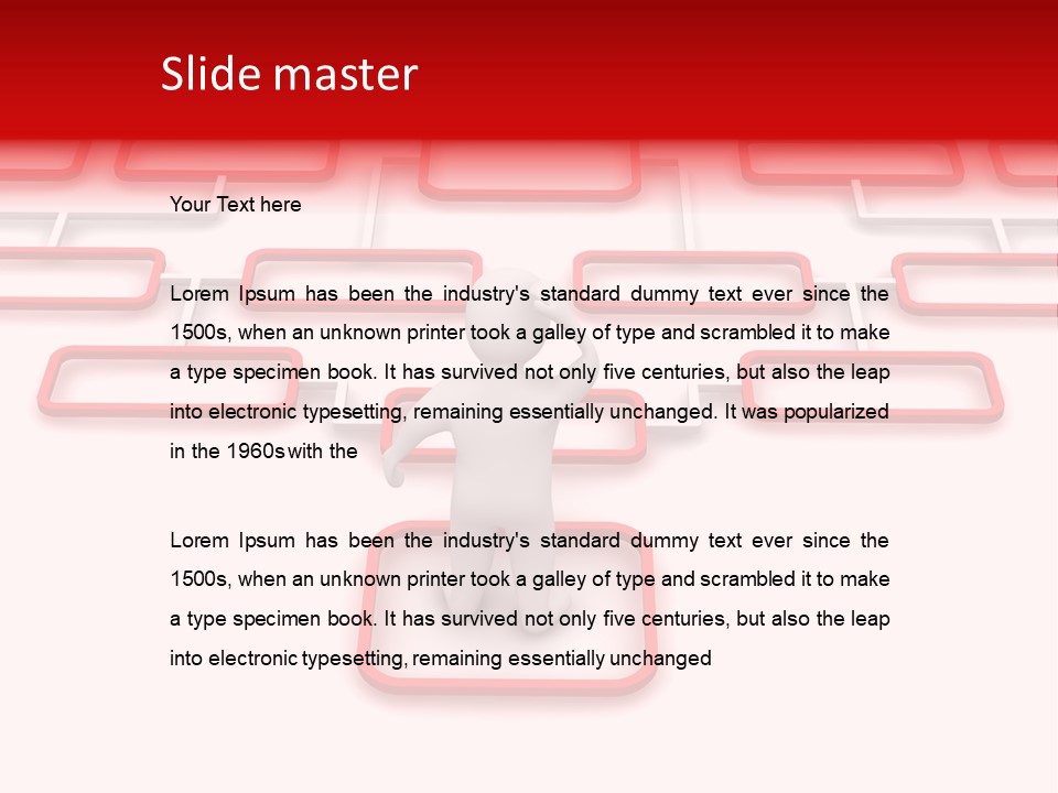 White Arrow Clipart PowerPoint Template