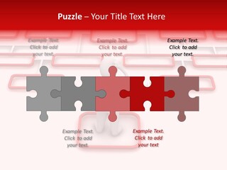 White Arrow Clipart PowerPoint Template