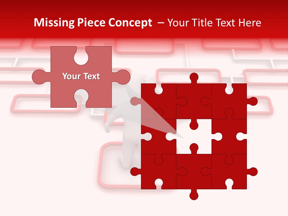 White Arrow Clipart PowerPoint Template