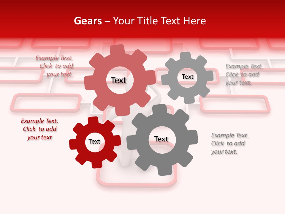 White Arrow Clipart PowerPoint Template