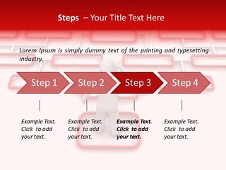 White Arrow Clipart PowerPoint Template
