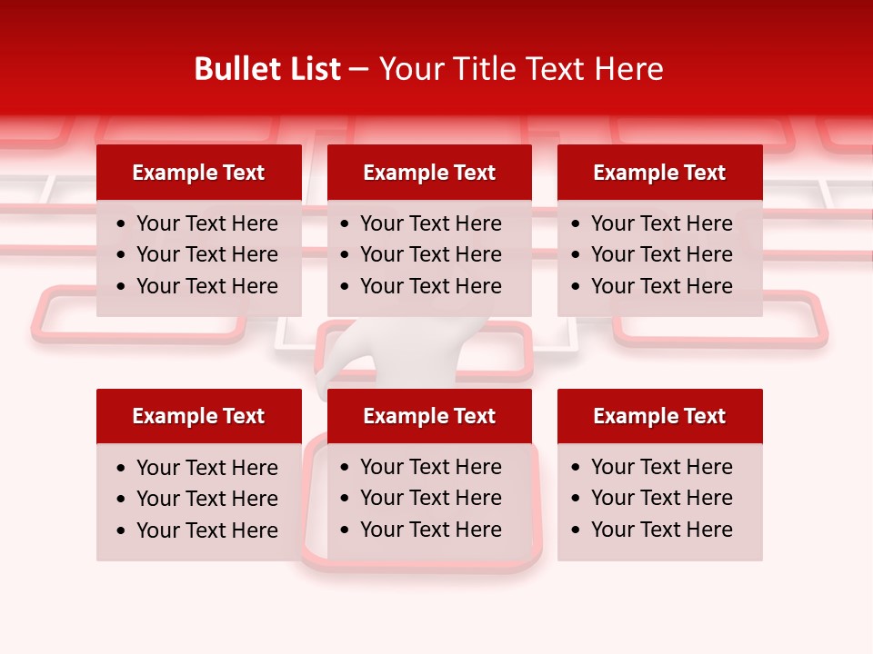 White Arrow Clipart PowerPoint Template
