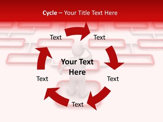 White Arrow Clipart PowerPoint Template