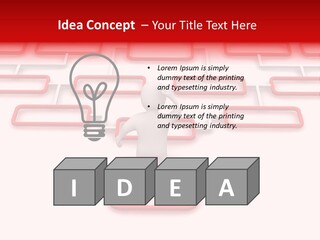 White Arrow Clipart PowerPoint Template
