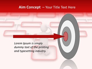 White Arrow Clipart PowerPoint Template