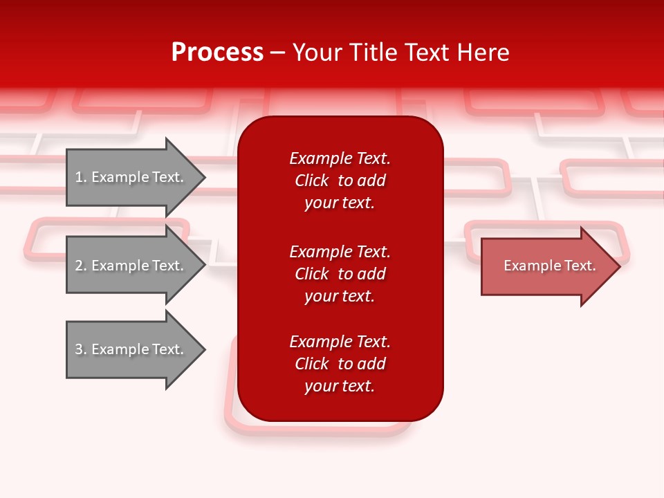 White Arrow Clipart PowerPoint Template