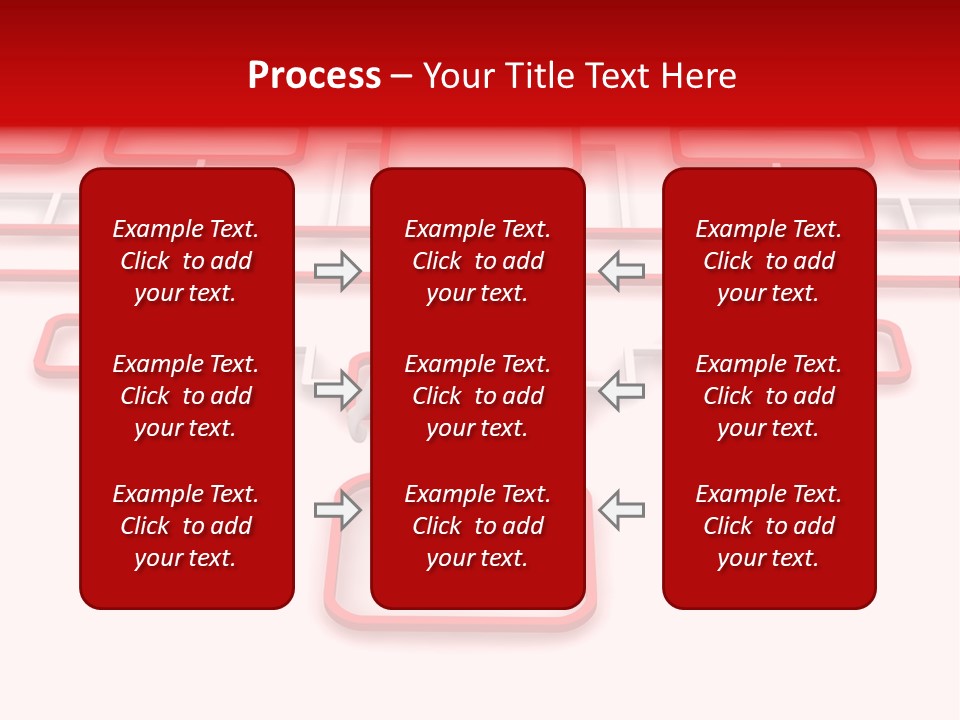 White Arrow Clipart PowerPoint Template