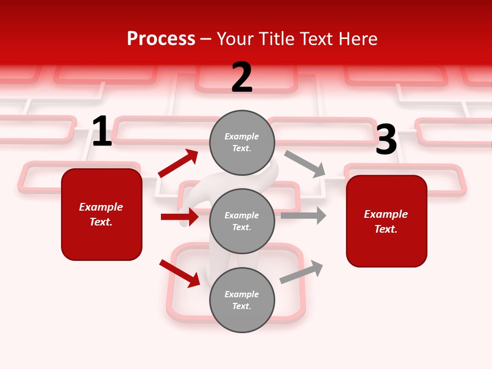 White Arrow Clipart PowerPoint Template