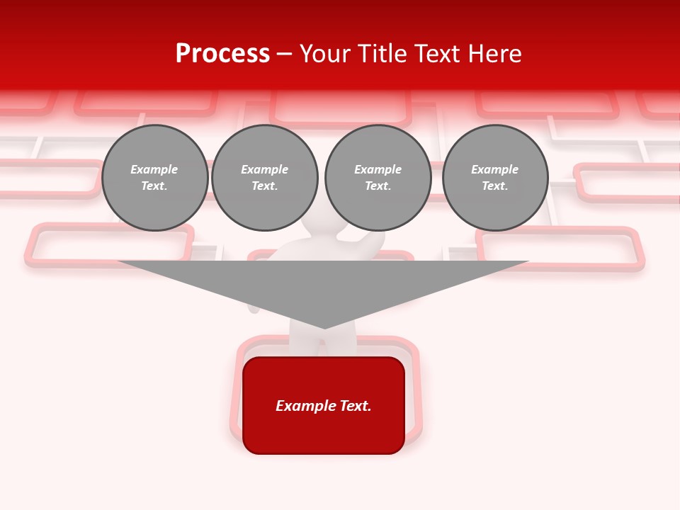 White Arrow Clipart PowerPoint Template