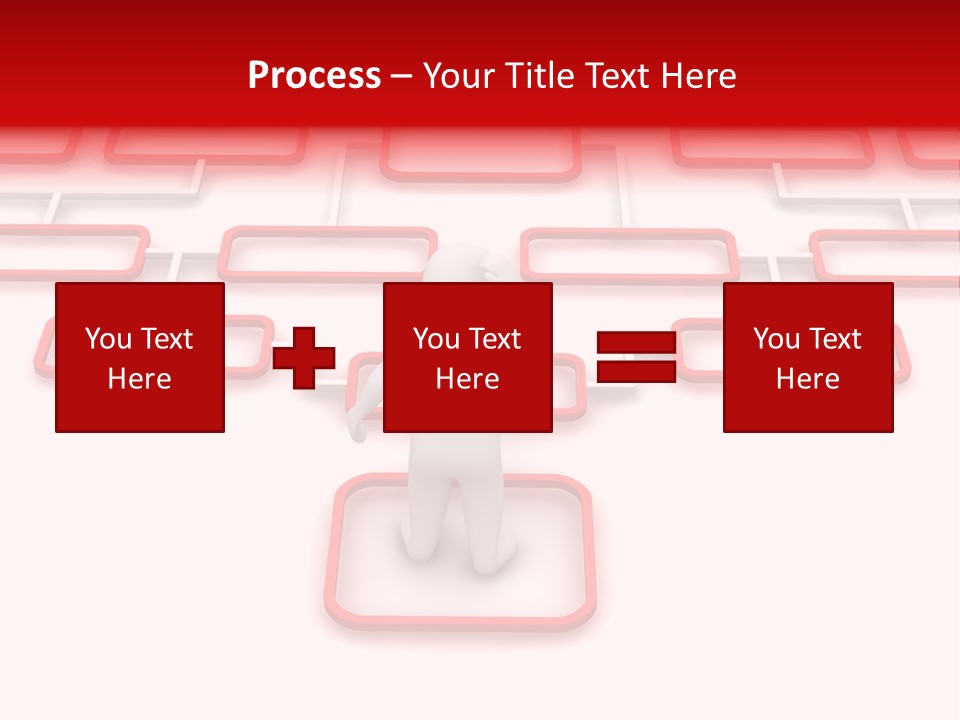 White Arrow Clipart PowerPoint Template