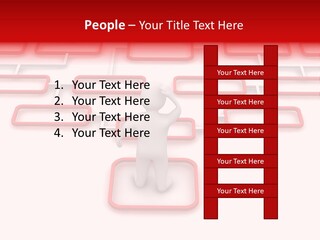 White Arrow Clipart PowerPoint Template
