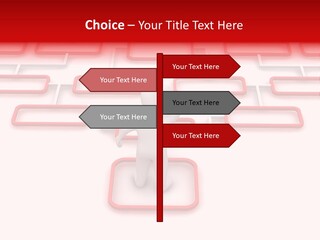 White Arrow Clipart PowerPoint Template