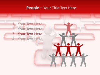 White Arrow Clipart PowerPoint Template