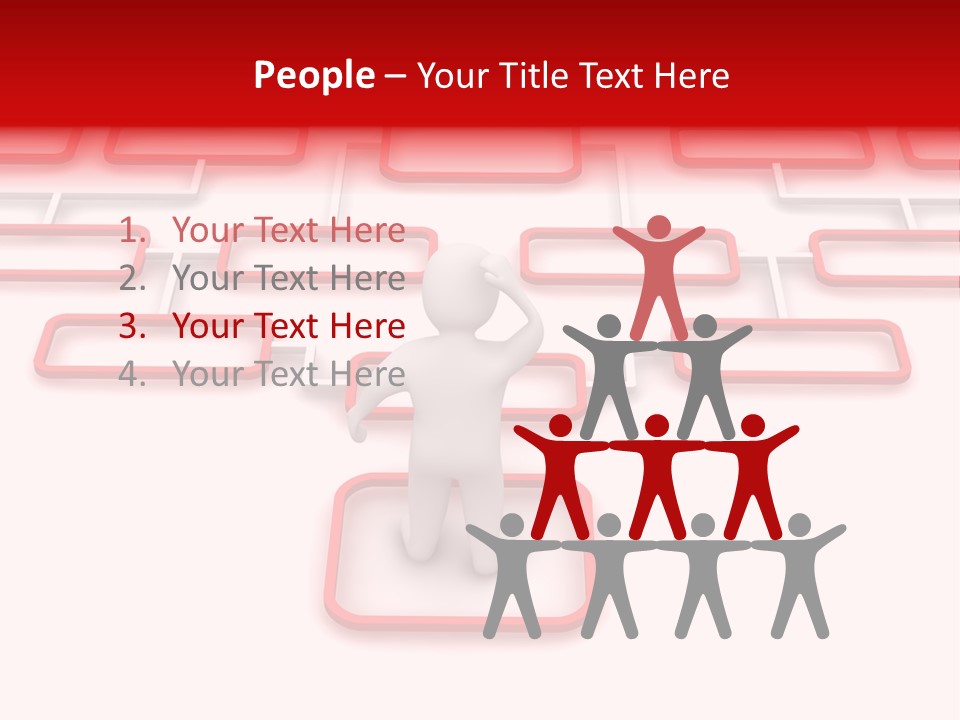 White Arrow Clipart PowerPoint Template