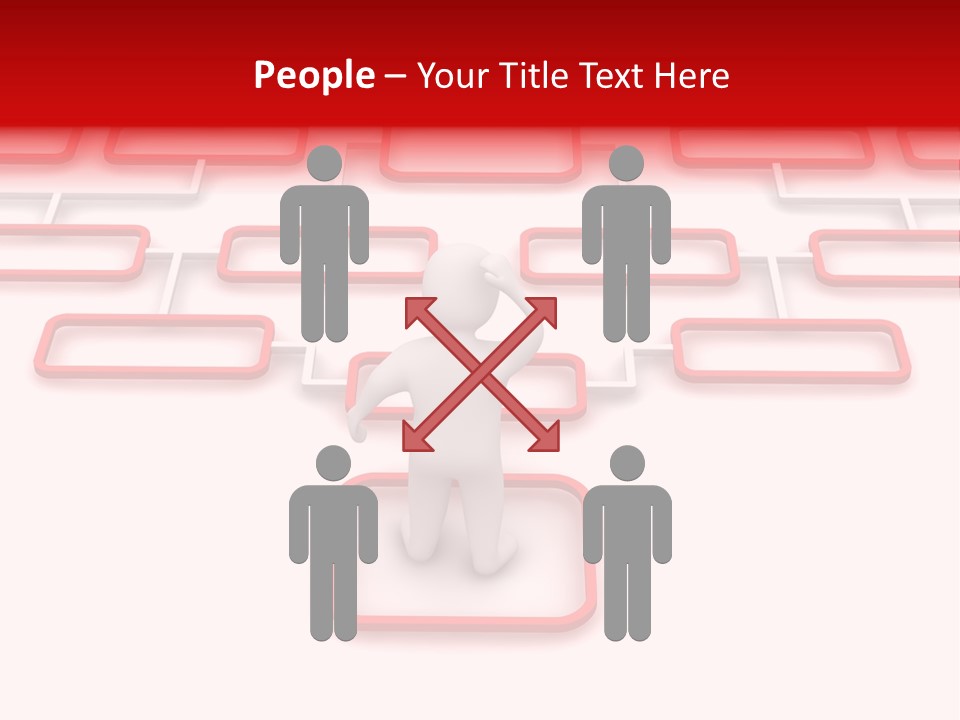 White Arrow Clipart PowerPoint Template