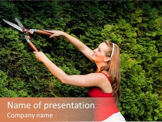 Sunlight Leisure Gardener PowerPoint Template