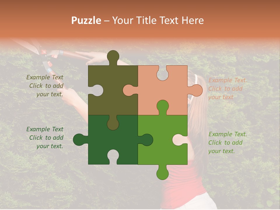 Sunlight Leisure Gardener PowerPoint Template