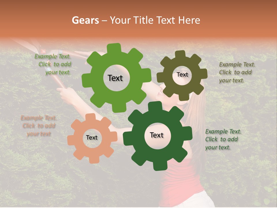 Sunlight Leisure Gardener PowerPoint Template