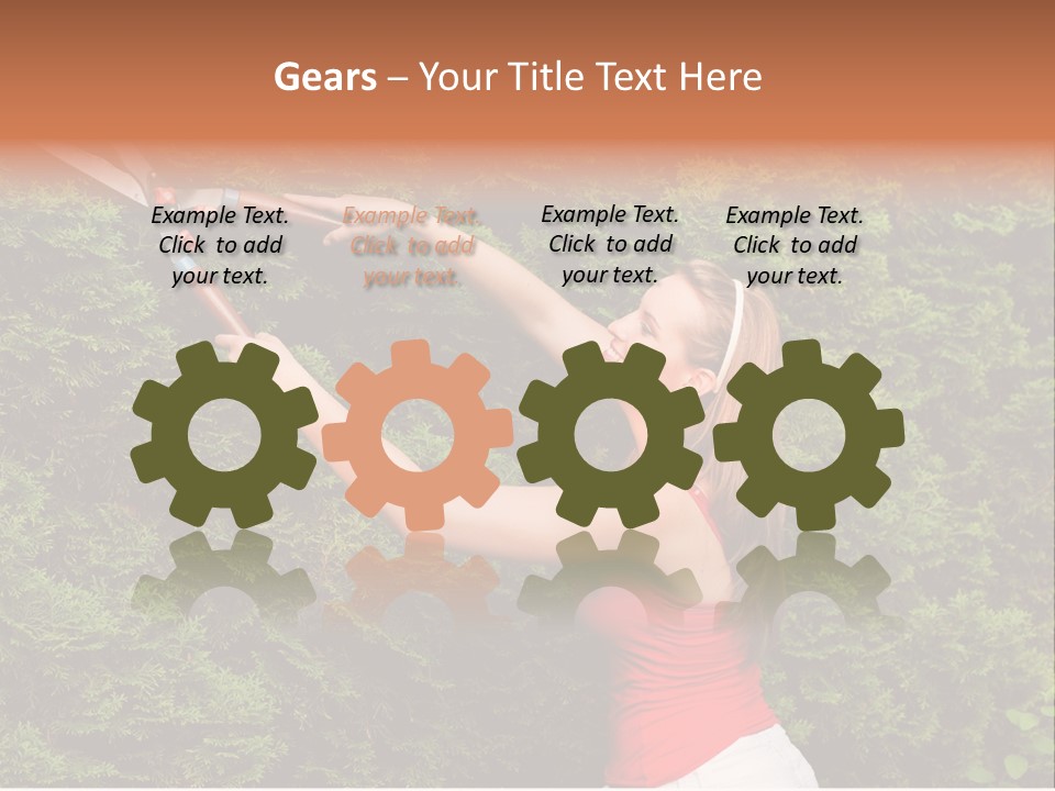 Sunlight Leisure Gardener PowerPoint Template