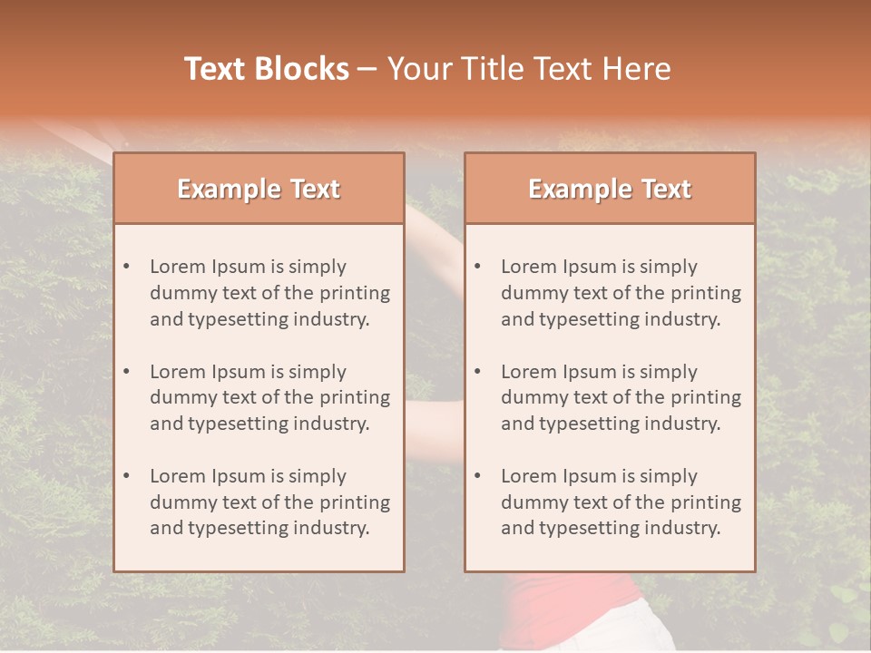 Sunlight Leisure Gardener PowerPoint Template