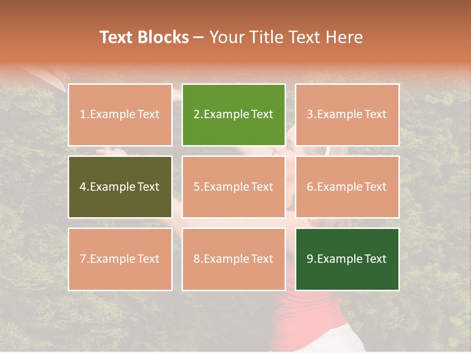 Sunlight Leisure Gardener PowerPoint Template