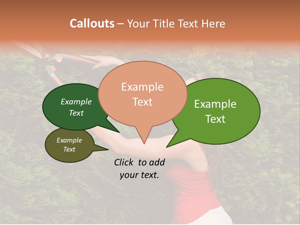 Sunlight Leisure Gardener PowerPoint Template