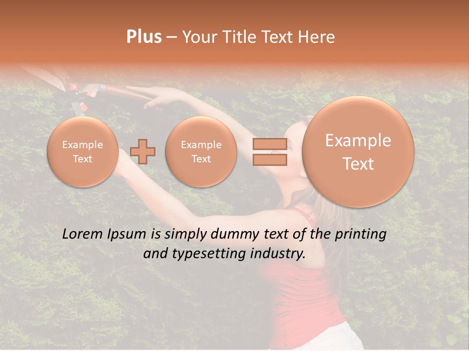 Sunlight Leisure Gardener PowerPoint Template
