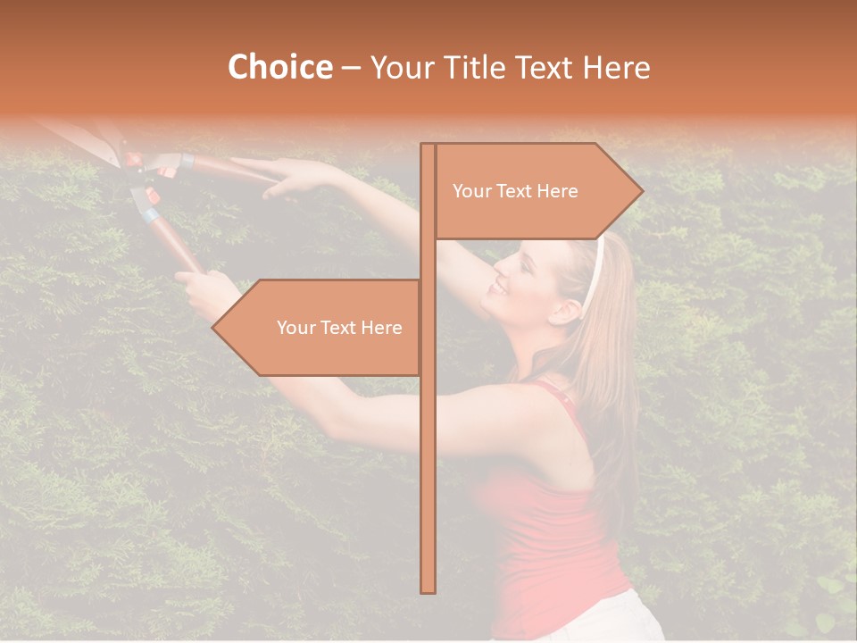 Sunlight Leisure Gardener PowerPoint Template