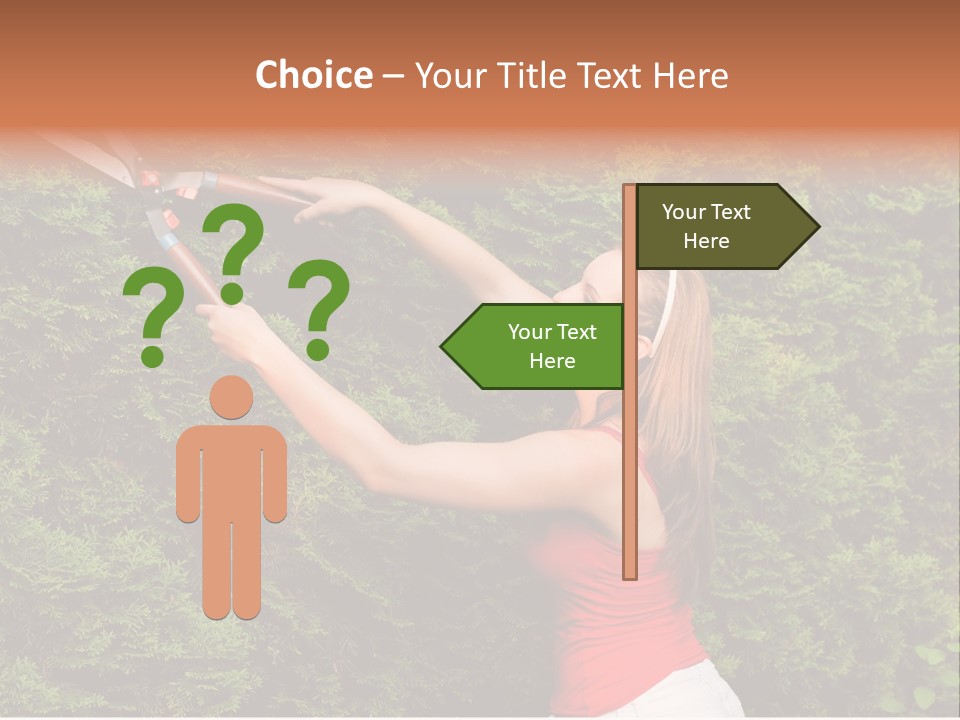 Sunlight Leisure Gardener PowerPoint Template