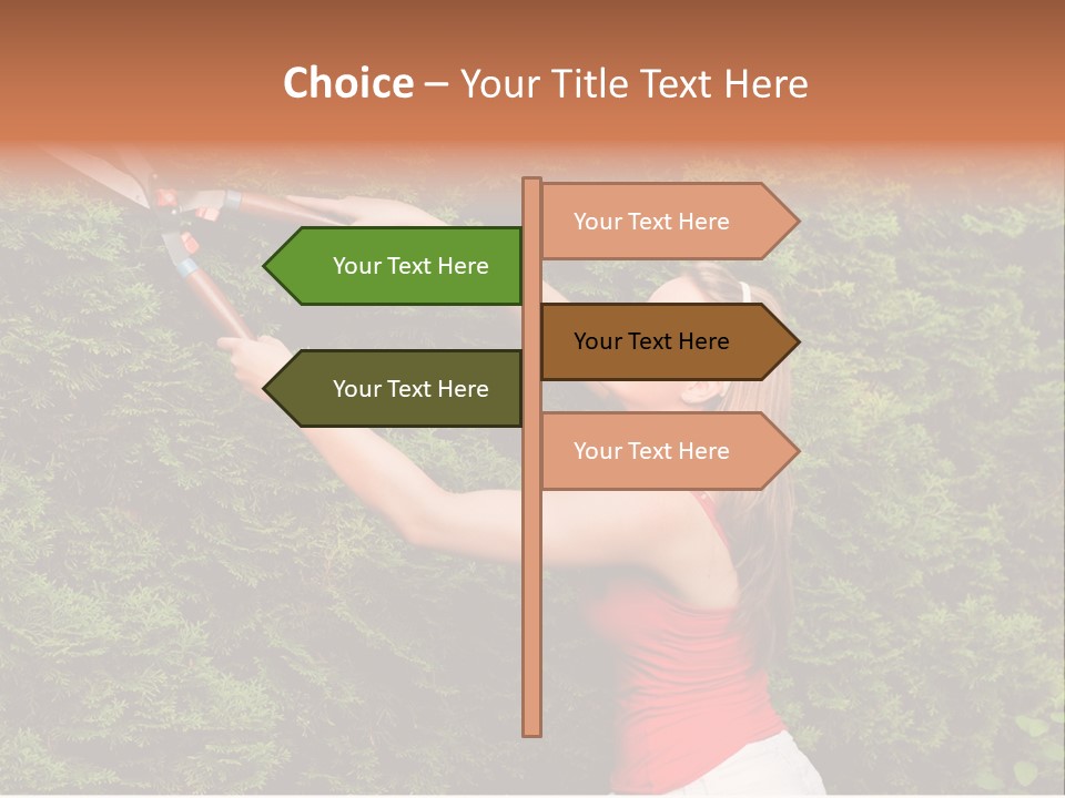 Sunlight Leisure Gardener PowerPoint Template