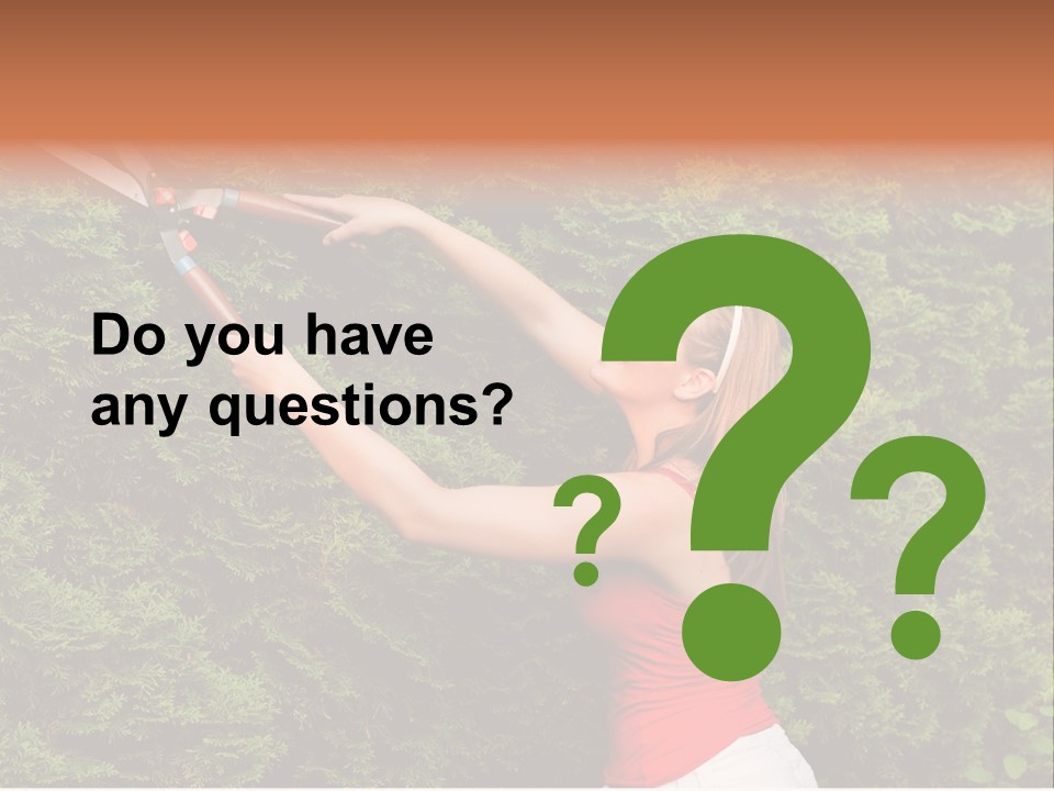 Sunlight Leisure Gardener PowerPoint Template