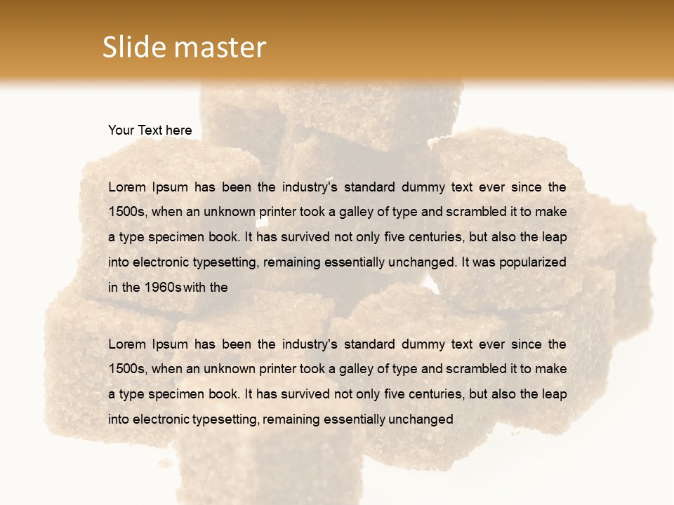 Nobody Sweet Ingredient PowerPoint Template