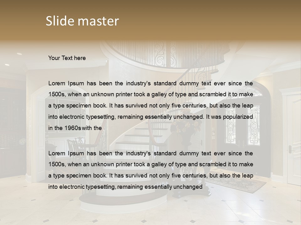 Decorate Residential Luxury PowerPoint Template