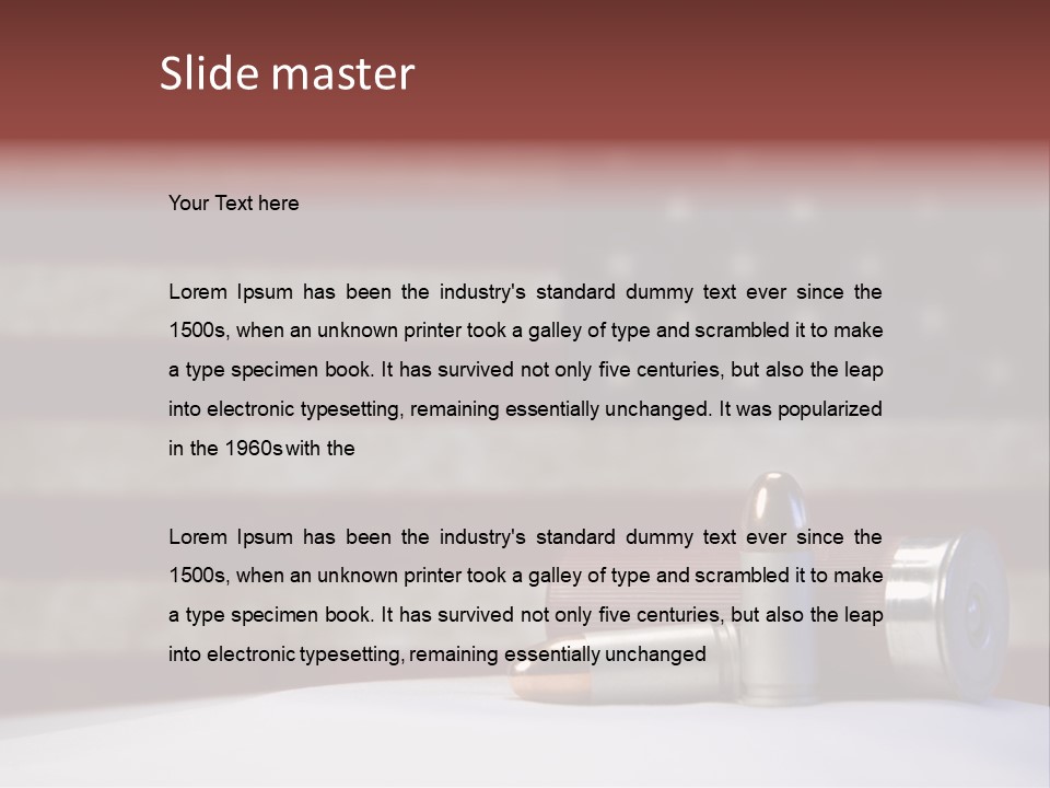 Brave White Second PowerPoint Template