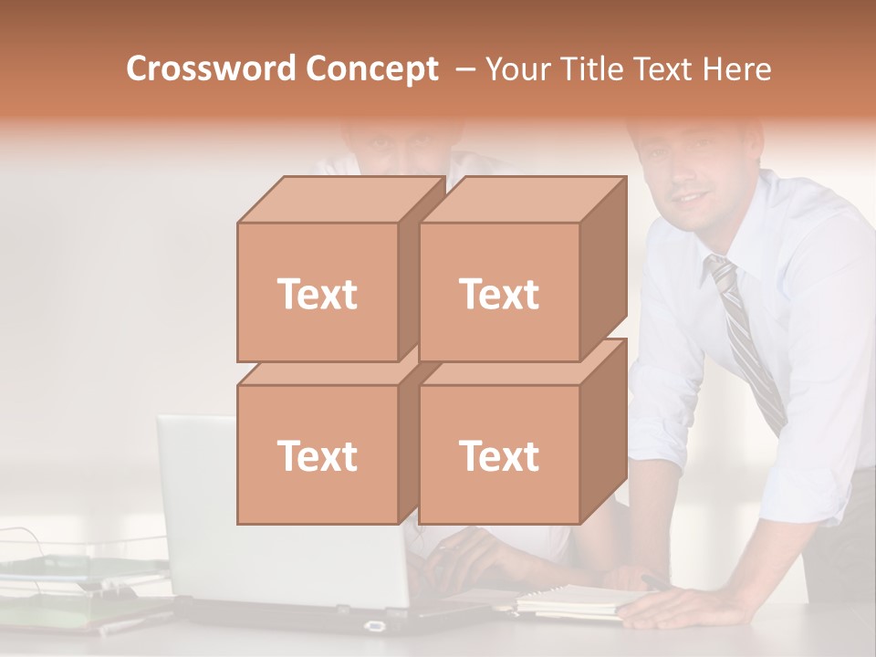 Men Adults Employees PowerPoint Template
