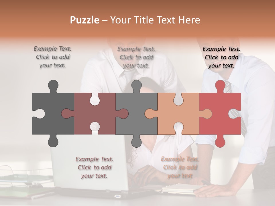 Men Adults Employees PowerPoint Template