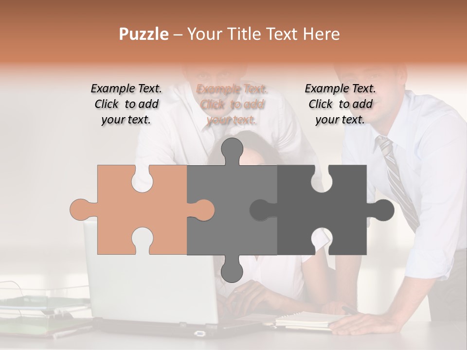 Men Adults Employees PowerPoint Template