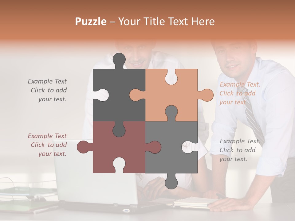 Men Adults Employees PowerPoint Template