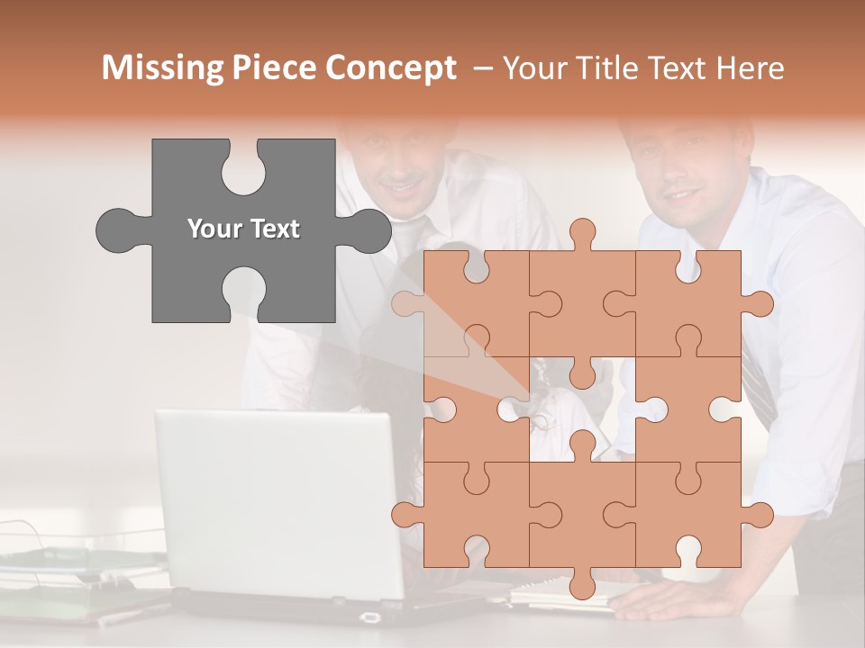 Men Adults Employees PowerPoint Template