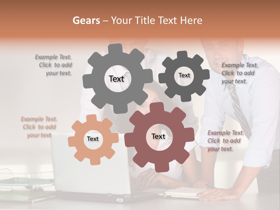 Men Adults Employees PowerPoint Template