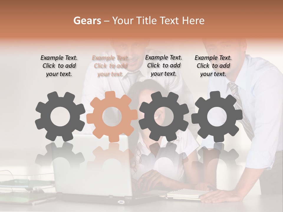 Men Adults Employees PowerPoint Template