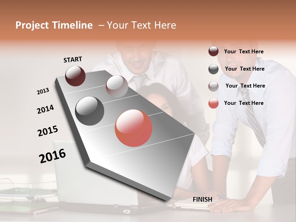 Men Adults Employees PowerPoint Template