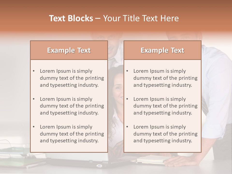 Men Adults Employees PowerPoint Template