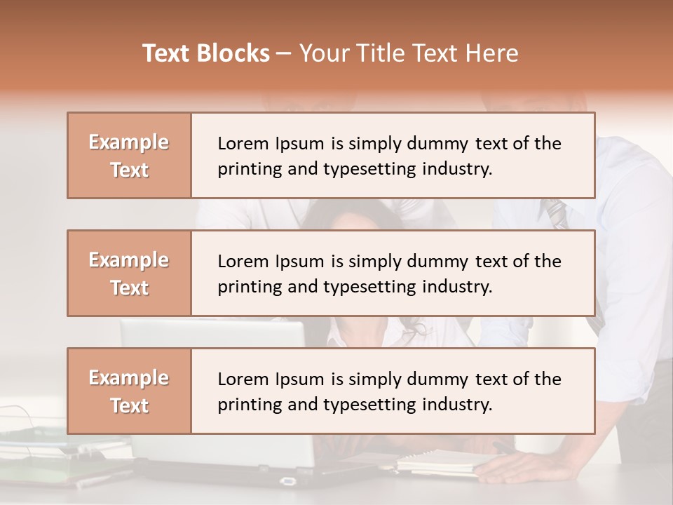 Men Adults Employees PowerPoint Template
