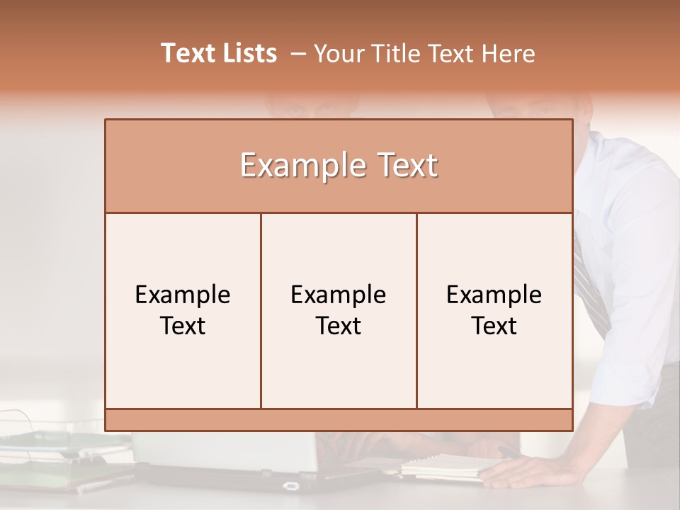 Men Adults Employees PowerPoint Template